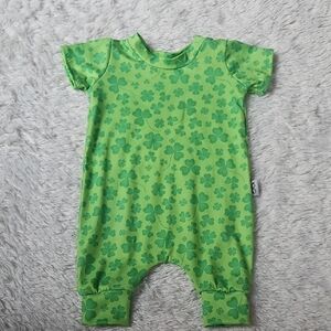 Green Clover Baby Romper